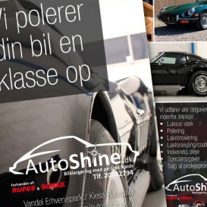 Flyers og visitkort til Autoshine.dk